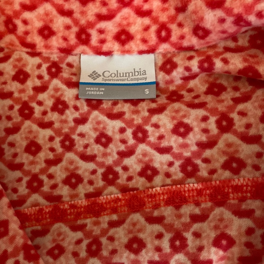 Columbia quarter zip, pink
